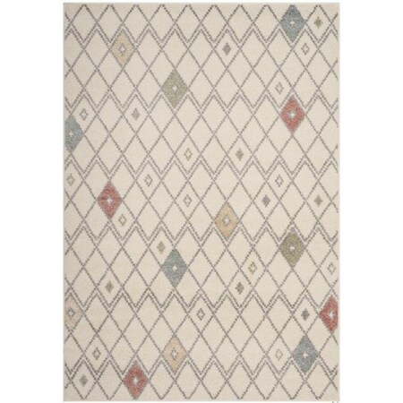Safavieh Adirondack Power Loomed Round Area RugIvory & Multicolor 6 x 6 ft. ADR132C-6R